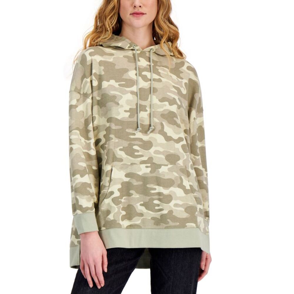 Style & Co Camo Print Oversized Hoodie
